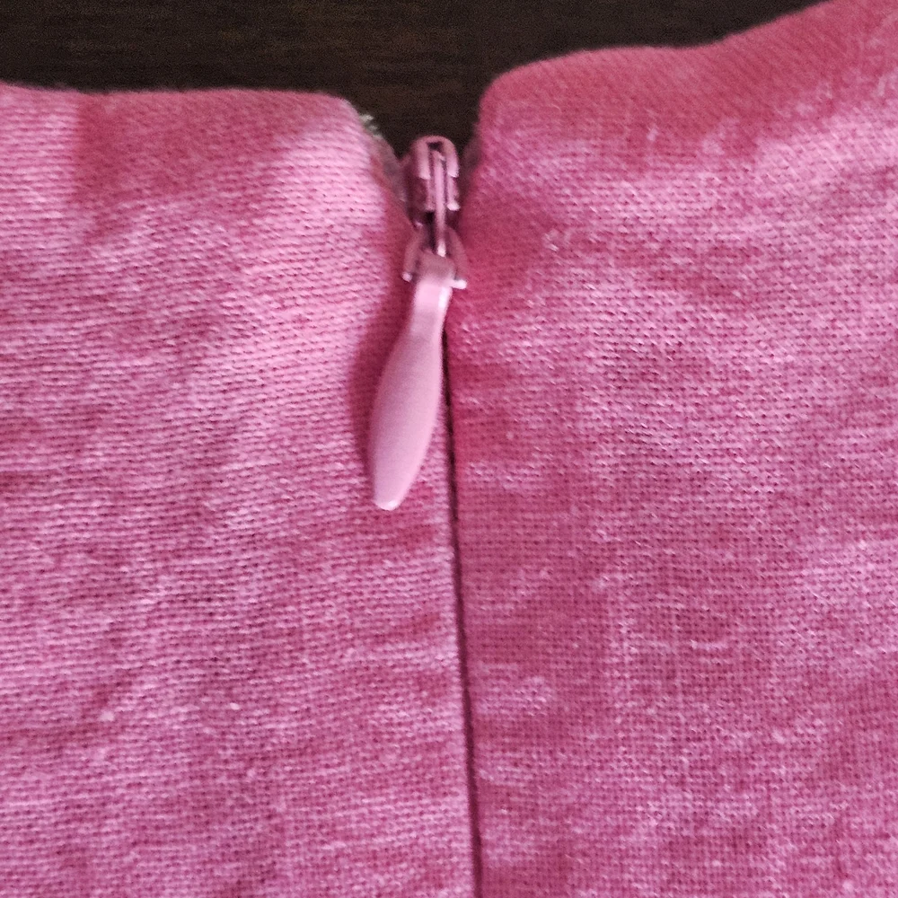 Kensie Hot Pink Sleeveless Dress with White